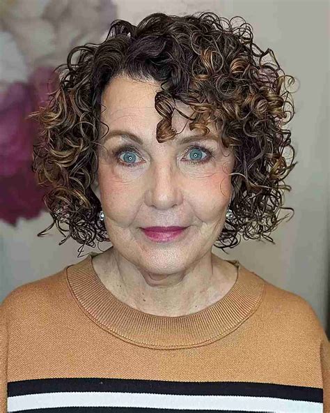 curly hair old woman|curly bobs for older women.